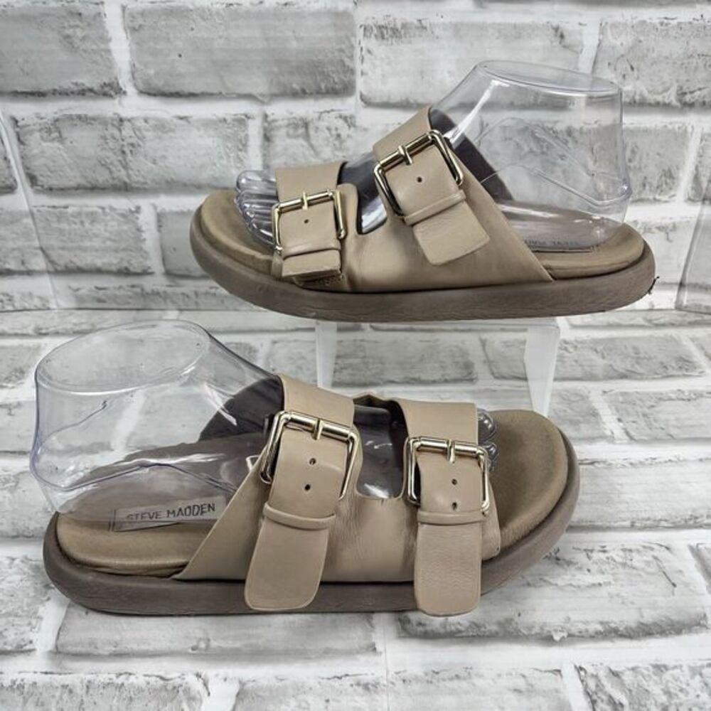 Steve Madden Schmona Slide Sandals In Black | Women’s Size 9